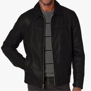 Tommy Hilfiger men’s leather look jacket coat size large
